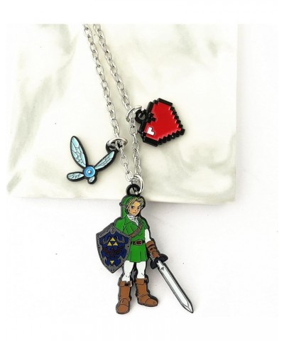 Legend of Zeld Necklace Anime Cosplay Jewelry Navi Sword Necklace Gifts for Men Woman 2 $10.57 Necklaces