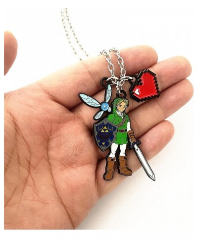 Legend of Zeld Necklace Anime Cosplay Jewelry Navi Sword Necklace Gifts for Men Woman 2 $10.57 Necklaces