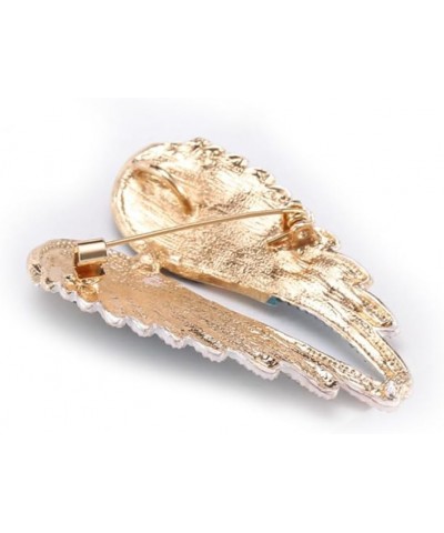 Women's Guardian Angel Wings Brooch Pin Crystal Angel Wings Brooch Multicolor Lapel Pin Badge Golden White $8.11 Brooches & Pins