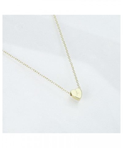 Initial Necklace For Women 18K Gold Heart Shape Dainty Pendant Necklaces 26 Letter Necklace Cute jewelry necklace with initia...