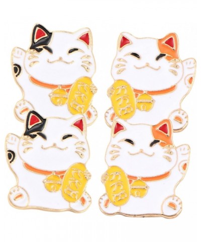 4pcs Badge Personality Brooch Brooch Pin Clothing Pin Maneki Ornament Enamel Cat Accesorios Para Mujer Brooch Jewelry Gifts K...