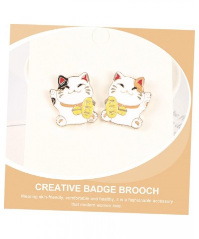 4pcs Badge Personality Brooch Brooch Pin Clothing Pin Maneki Ornament Enamel Cat Accesorios Para Mujer Brooch Jewelry Gifts K...