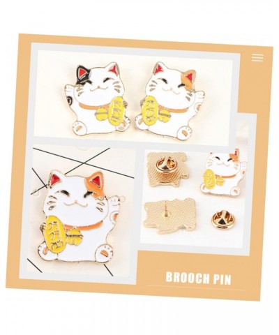 4pcs Badge Personality Brooch Brooch Pin Clothing Pin Maneki Ornament Enamel Cat Accesorios Para Mujer Brooch Jewelry Gifts K...