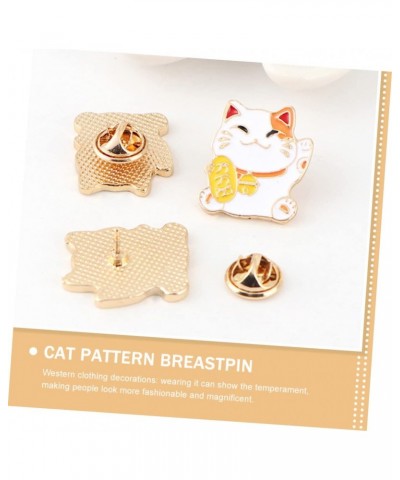 4pcs Badge Personality Brooch Brooch Pin Clothing Pin Maneki Ornament Enamel Cat Accesorios Para Mujer Brooch Jewelry Gifts K...