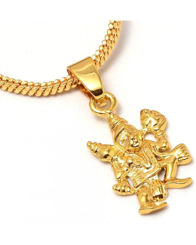 Pendant Locket Lord Ganesha/Ganesh Ji, om Handmade Art Gold Plated Jewelry for Men,Women & Girls, Boys Hanuman Ji $10.76 Neck...