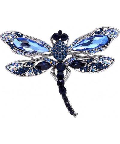 Insect Dragonfly Rhinestone Pins Badge Brooches for Women Men Fashion Jewelry Retro Boutonniere Hijab Pins $8.54 Brooches & Pins