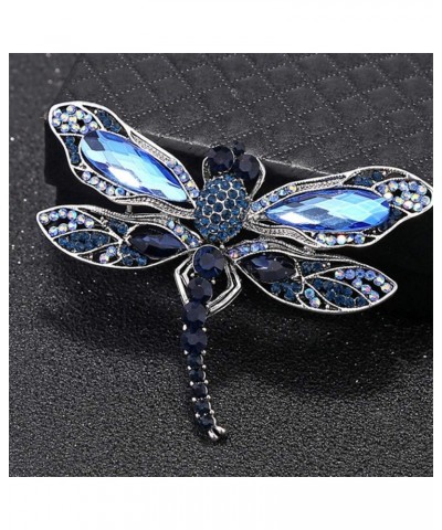 Insect Dragonfly Rhinestone Pins Badge Brooches for Women Men Fashion Jewelry Retro Boutonniere Hijab Pins $8.54 Brooches & Pins