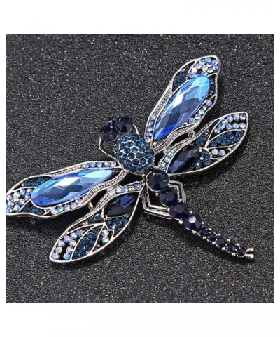 Insect Dragonfly Rhinestone Pins Badge Brooches for Women Men Fashion Jewelry Retro Boutonniere Hijab Pins $8.54 Brooches & Pins