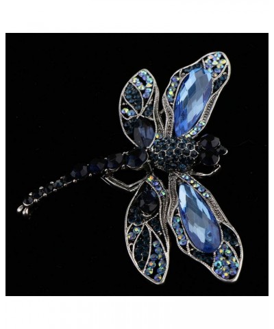 Insect Dragonfly Rhinestone Pins Badge Brooches for Women Men Fashion Jewelry Retro Boutonniere Hijab Pins $8.54 Brooches & Pins