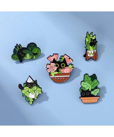 Cute Cat Enamel Pins for Backpacks Enamel Brooches Button Pins Bulk Kawaii Accessories Black Cats Novelty Cartoon Animal Funn...