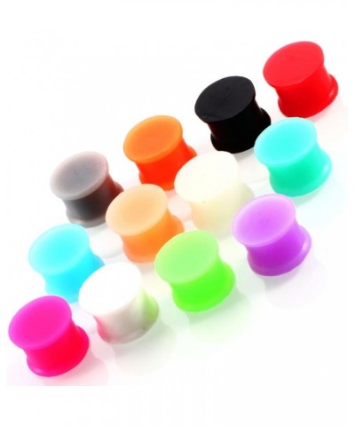 24PCS Silicone Gauges Tunnels, Gauges Tunnels Silicone Ear Plugs Piercing Tunnels Gauges Colorful Round 6.0 Millimeters $10.0...