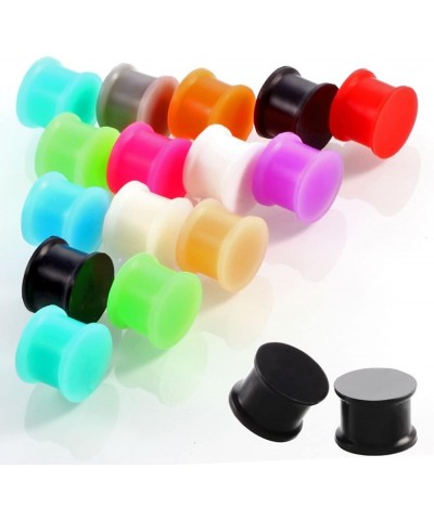 24PCS Silicone Gauges Tunnels, Gauges Tunnels Silicone Ear Plugs Piercing Tunnels Gauges Colorful Round 6.0 Millimeters $10.0...