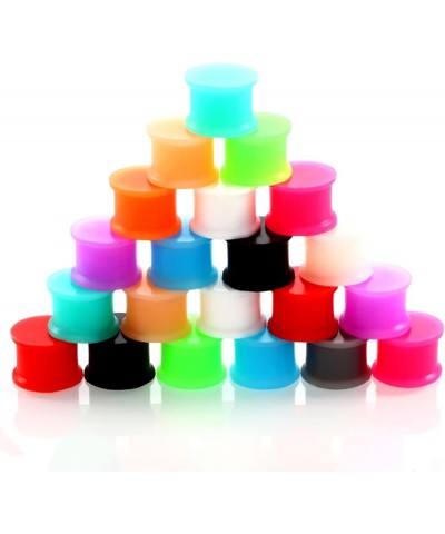 24PCS Silicone Gauges Tunnels, Gauges Tunnels Silicone Ear Plugs Piercing Tunnels Gauges Colorful Round 6.0 Millimeters $10.0...