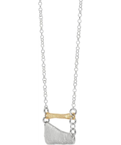 'Versatile' Sterling Silver with 14K Yellow Gold Plating Necklace, 16" + 2 $34.85 Necklaces