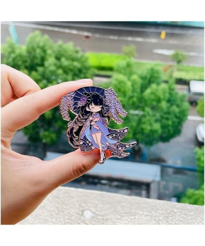 Raiden Shogun Metal Brooch Gaming Figure Cute Cartoon Metal Badge Lapel Pins for Women Girls Birthday Gifts c $10.70 Brooches...