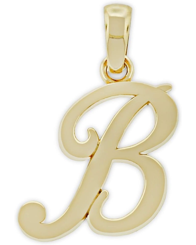 Charm America - Gold Initial Letter A-Z Charm - 14 Karat Solid Gold B $47.56 Pendants