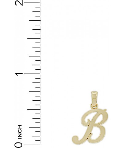 Charm America - Gold Initial Letter A-Z Charm - 14 Karat Solid Gold B $47.56 Pendants