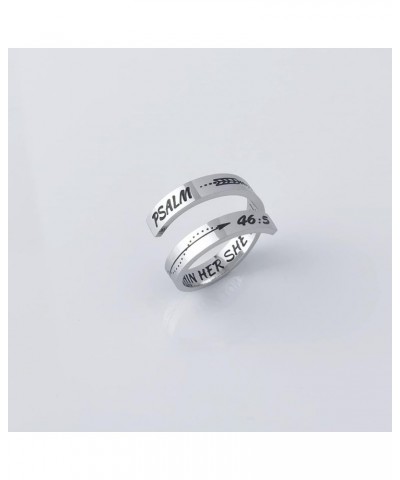 Inspirational Rings for Women Statement Stainless Steel Spiral Wrap Twist Ring Encouragement Personalized Jewelry Birthday Gi...