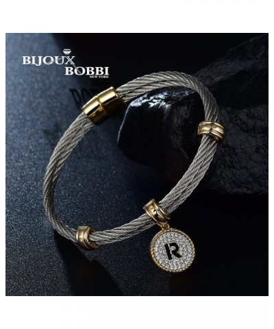 [Luxury Packaging Alphabets Initial Wire Bracelets & Necklaces - Quality Guaranteed Letter - E $13.74 Bracelets