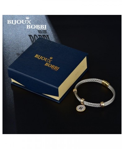 [Luxury Packaging Alphabets Initial Wire Bracelets & Necklaces - Quality Guaranteed Letter - E $13.74 Bracelets