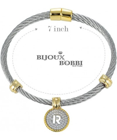 [Luxury Packaging Alphabets Initial Wire Bracelets & Necklaces - Quality Guaranteed Letter - E $13.74 Bracelets