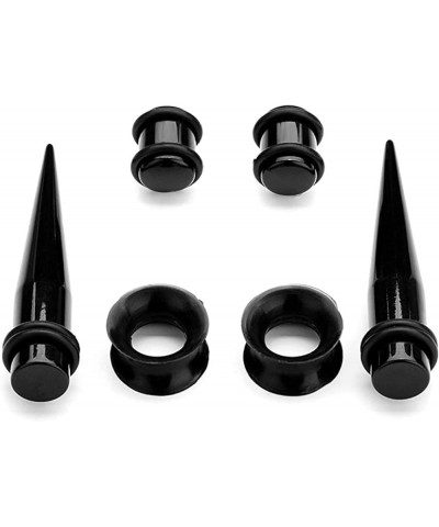 14G-00G 36pcs Ear Gauges Stretching Kit Surgical Steel Tapers Tunnels Plugs Piercing Set Body Jewelry BLACK $12.59 Body Jewelry