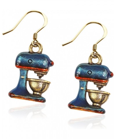 Handpainted Chef Charm Earrings Collection | Handmade in USA | Antique Gold or Silver Finish | French Wire Hooks | Lead-free ...