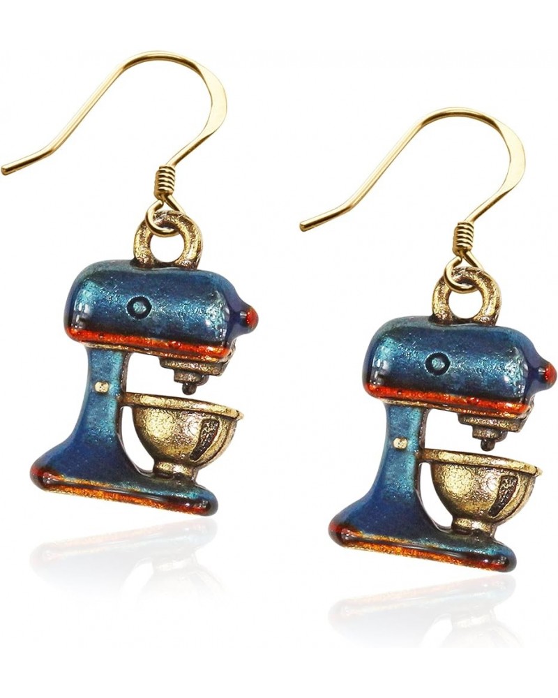 Handpainted Chef Charm Earrings Collection | Handmade in USA | Antique Gold or Silver Finish | French Wire Hooks | Lead-free ...