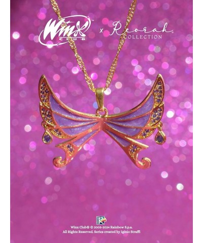 Winx Club® Tecna Enchantix Wings Necklace Gold $27.49 Necklaces