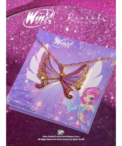 Winx Club® Tecna Enchantix Wings Necklace Gold $27.49 Necklaces