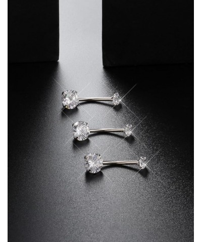 14G Belly button ring 6mm-14mm Surgical Steel belly rings for women men belly piercing jewelry Extra long belly button rings ...