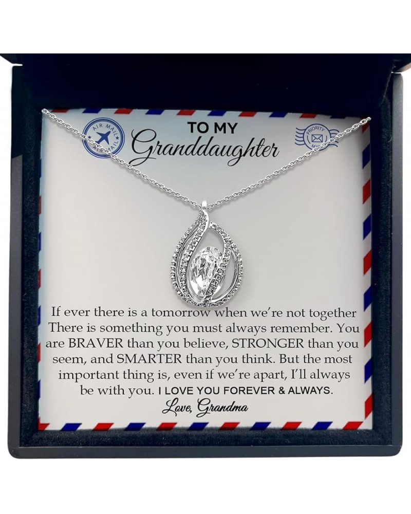 To My Granddaughter Necklace, Granddaughter Gifts from Grandma and Grandpa, Birthday Gifts for Granddaughter, Granddaughter J...