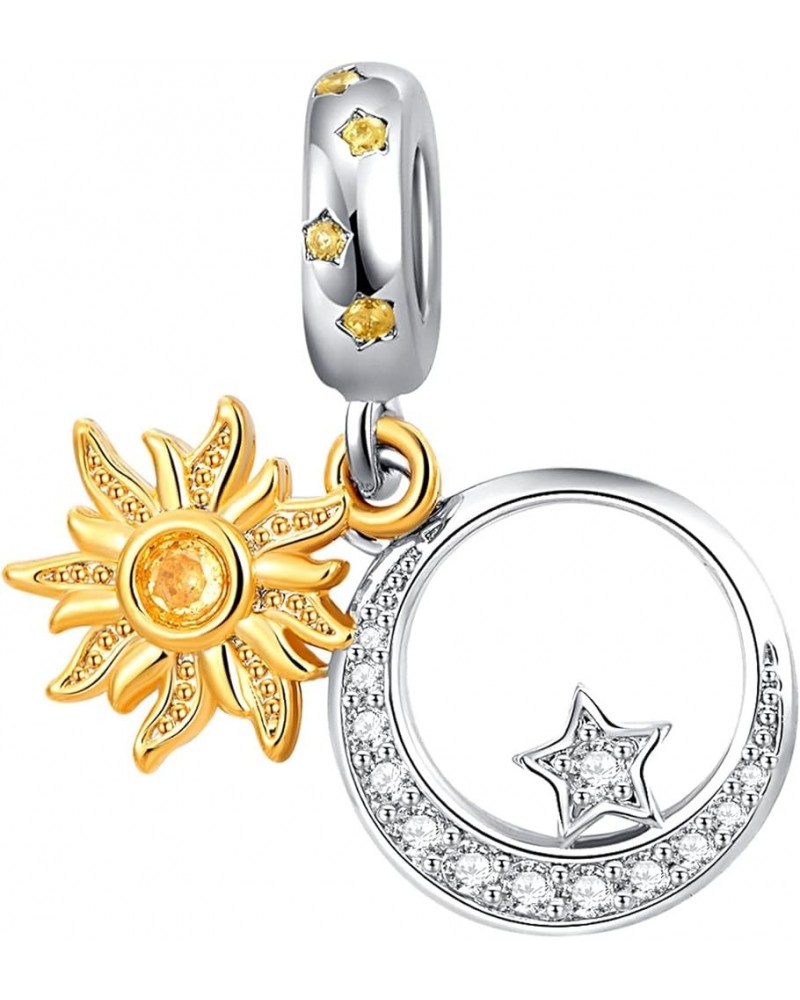 Sun Celetic Kont Girl Crown Infinite Flower Key Lock Charm for Pandora Bracelet Sun Moon Star $9.27 Bracelets