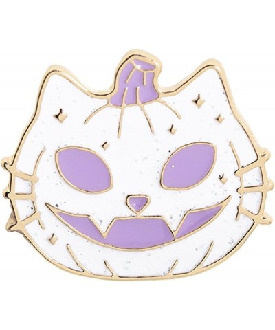 Halloween Brooch Anti-scratch Attractive Alloy Cartoon Pumpkin Brooch Pin for Backpack Sweater T-Shirt Dress Bags Women White...