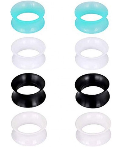 Silicone Ear Gauges Flesh Tunnels Plugs Stretchers Expander Double Flared Flesh Tunnels Ear Piercing Jewelry Soft Or Thick 8M...