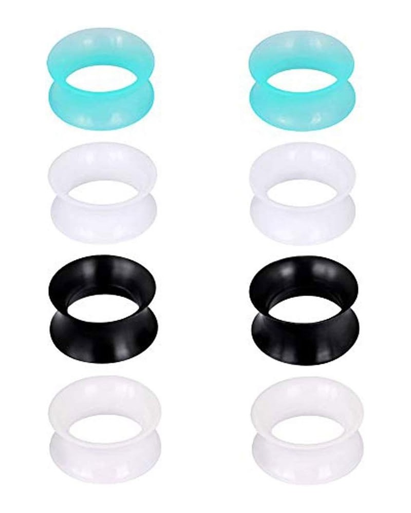 Silicone Ear Gauges Flesh Tunnels Plugs Stretchers Expander Double Flared Flesh Tunnels Ear Piercing Jewelry Soft Or Thick 8M...