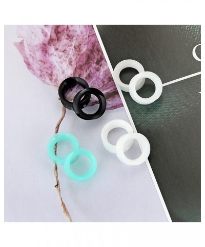 Silicone Ear Gauges Flesh Tunnels Plugs Stretchers Expander Double Flared Flesh Tunnels Ear Piercing Jewelry Soft Or Thick 8M...