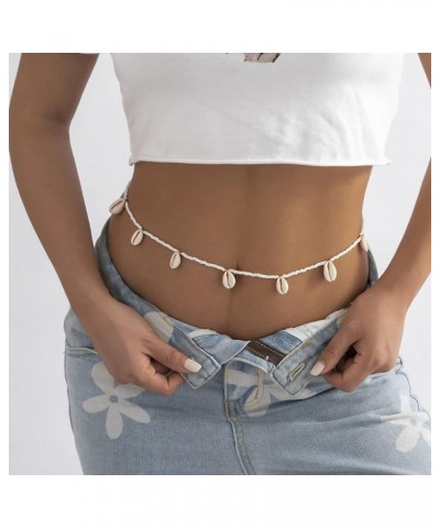 2024 Fall Outfits Summer Waist Chain Pack of 3 Pcs Seashell Waist Beads for Women Butterfly Belly Chain Gold Body Chains for ...