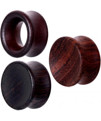 3 Pairs Gauges For Ears Wood Saddle Fit Solid Organic Ear Plug Gauges Double Flared Wooden Ear Tunnels Stretcher Punk Piercin...