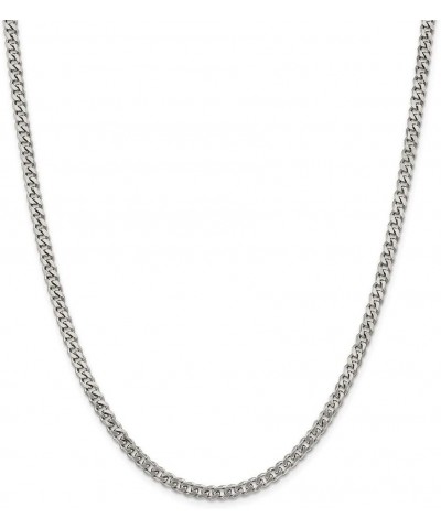 925 Sterling Silver Rhodium Plated Curb Chain Necklace Jewelry Gifts for Women in Silver Choice of Lengths 20 24 22 26 and 4....