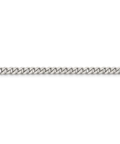 925 Sterling Silver Rhodium Plated Curb Chain Necklace Jewelry Gifts for Women in Silver Choice of Lengths 20 24 22 26 and 4....