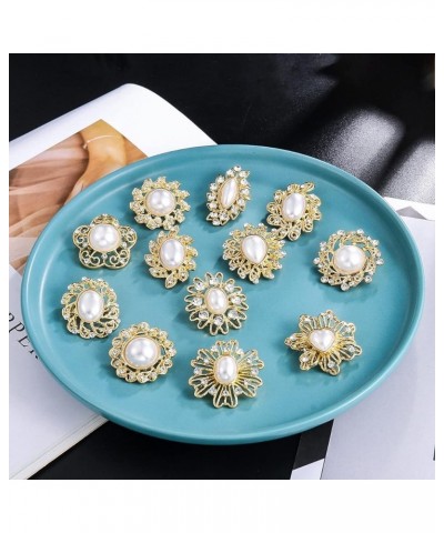 lot 24PCS Wedding Bouquet brooches Kit shiny rhinestone crystal brooch pin set for women girl fashion DIY Decorate art Bridal...