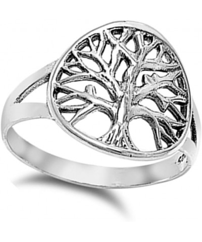 Women's Tree of Life Beautiful Ring New .925 Sterling Silver Band Sizes 4-10 $10.49 Rings