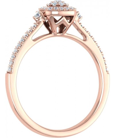 1/4 Carat Diamond Engagement Rings in 10K Solid Gold Rose Gold $78.37 Rings