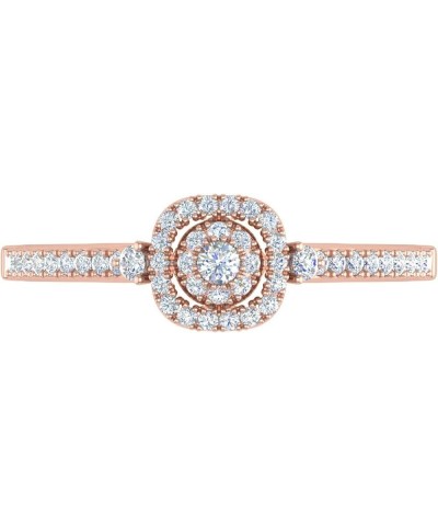 1/4 Carat Diamond Engagement Rings in 10K Solid Gold Rose Gold $78.37 Rings