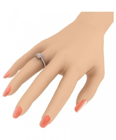 1/4 Carat Diamond Engagement Rings in 10K Solid Gold Rose Gold $78.37 Rings