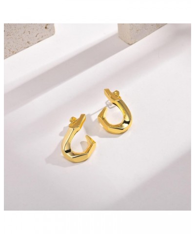 Gold Hoop Teardrop Earrings for Women, Lightweight Dupes Earrings Open Hoops Waterdrop 14K Golden Plated Stud Earrings Trendy...