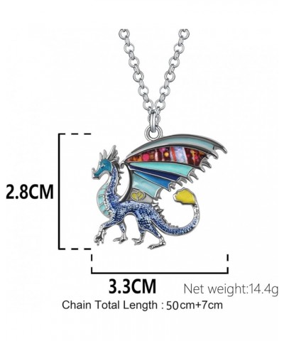 Enamel Alloy Cute Animals Dragon Necklace Fashion Ancient Dragon Pendant Jewelry for Women Girls Gifts Charms Accessories Nav...