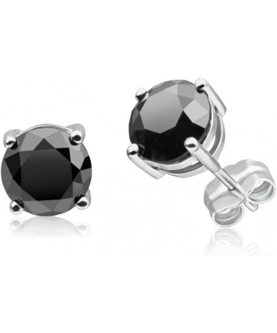 1/2-10 Carat Total Weight Black Diamond Stud Earrings Yellow Gold 0.51 carats $88.31 Earrings