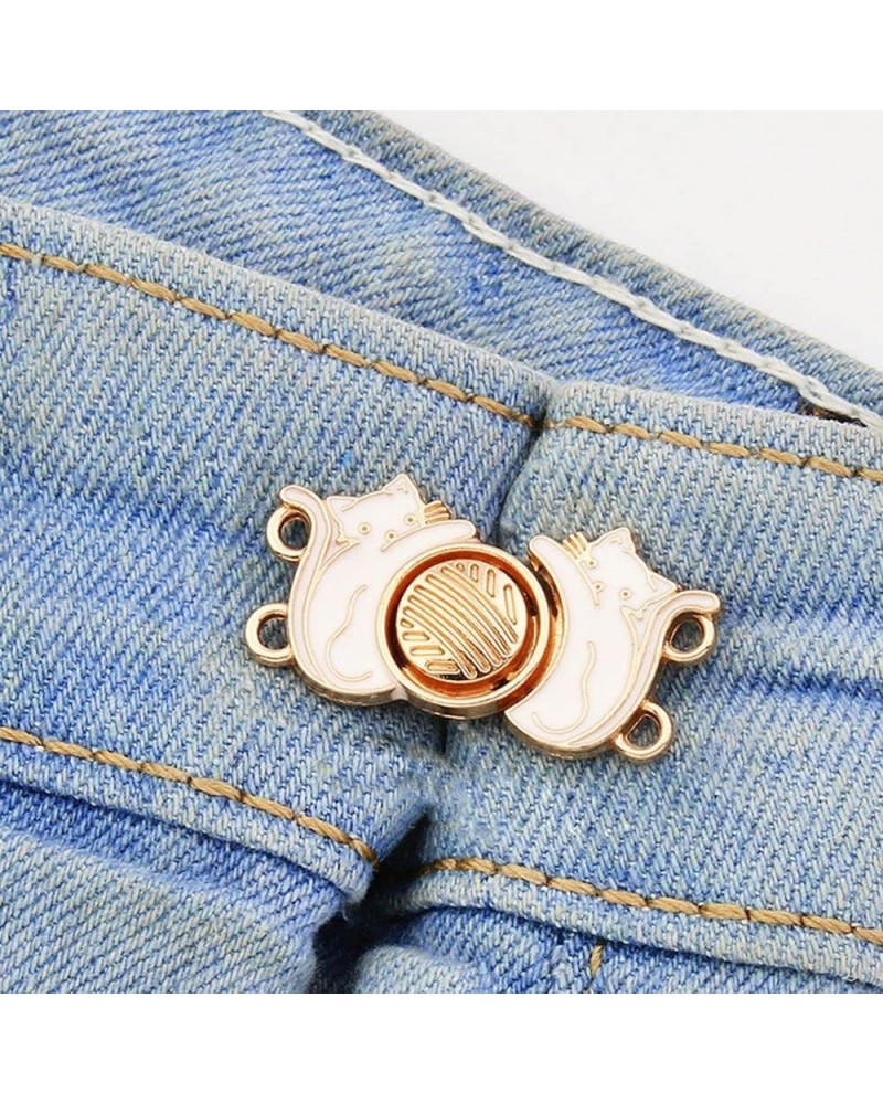 Retro Waist Adjustment Pins, Elegant Tightening Waistband Pin Brooches Anti-Exposure Brooches, Trendy Jeans Buckles Garment A...